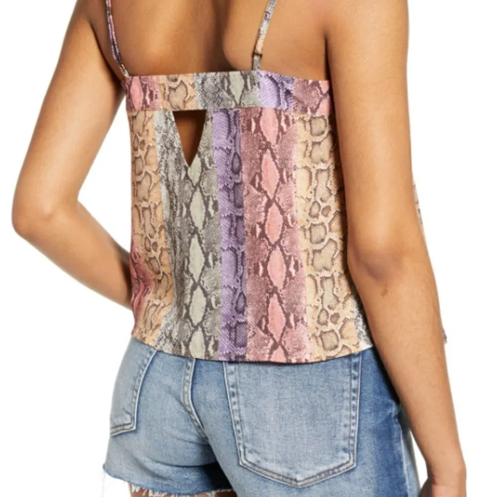 NWT HIATUS Snake Print Tank Top - Picture 3 of 15